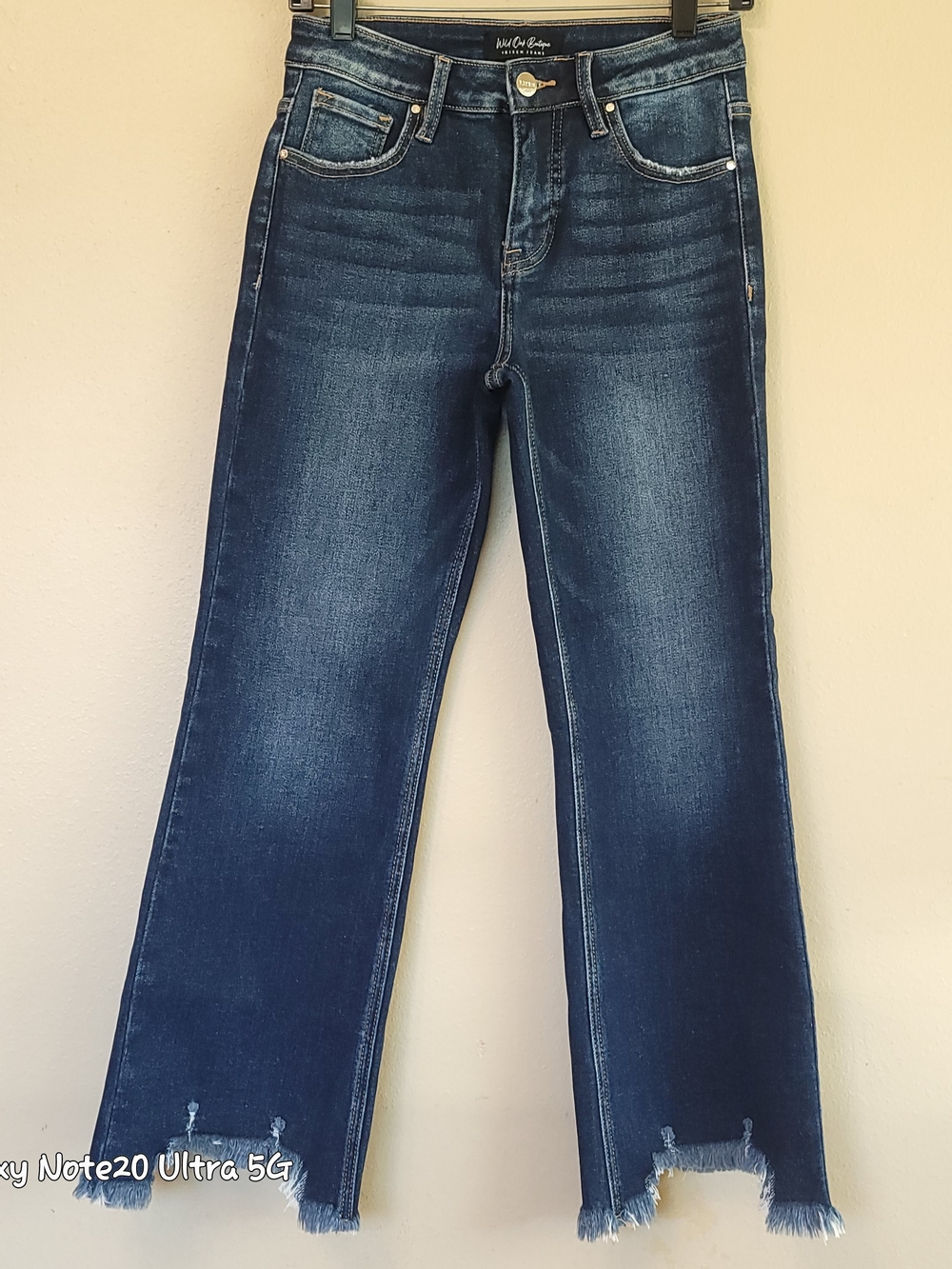 Wild Oak Boutique x Risen Neona High Rise Wide Leg Cropped Jeans 3/26 EUC